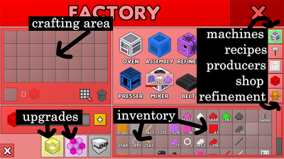 Factory User Interface (UI)